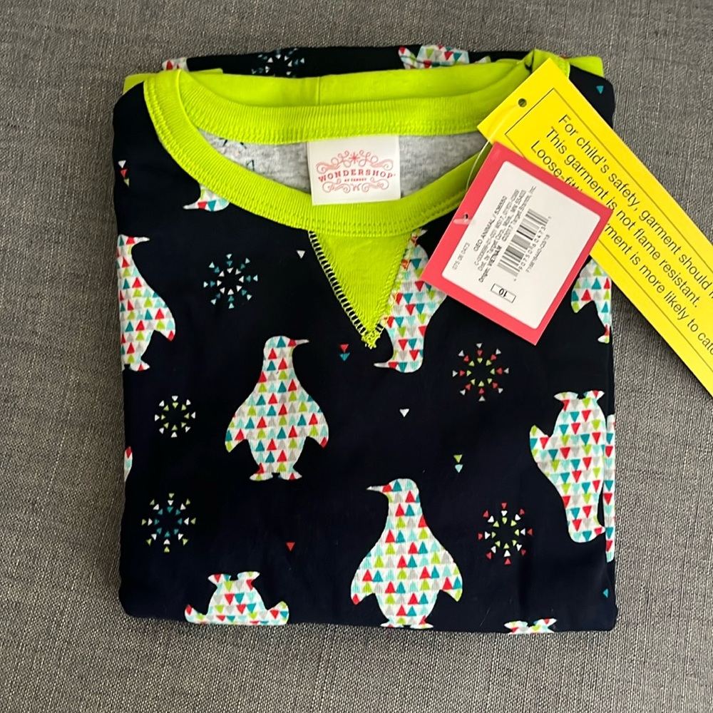 NWT Wondershop Kids Penguin PJs size 10